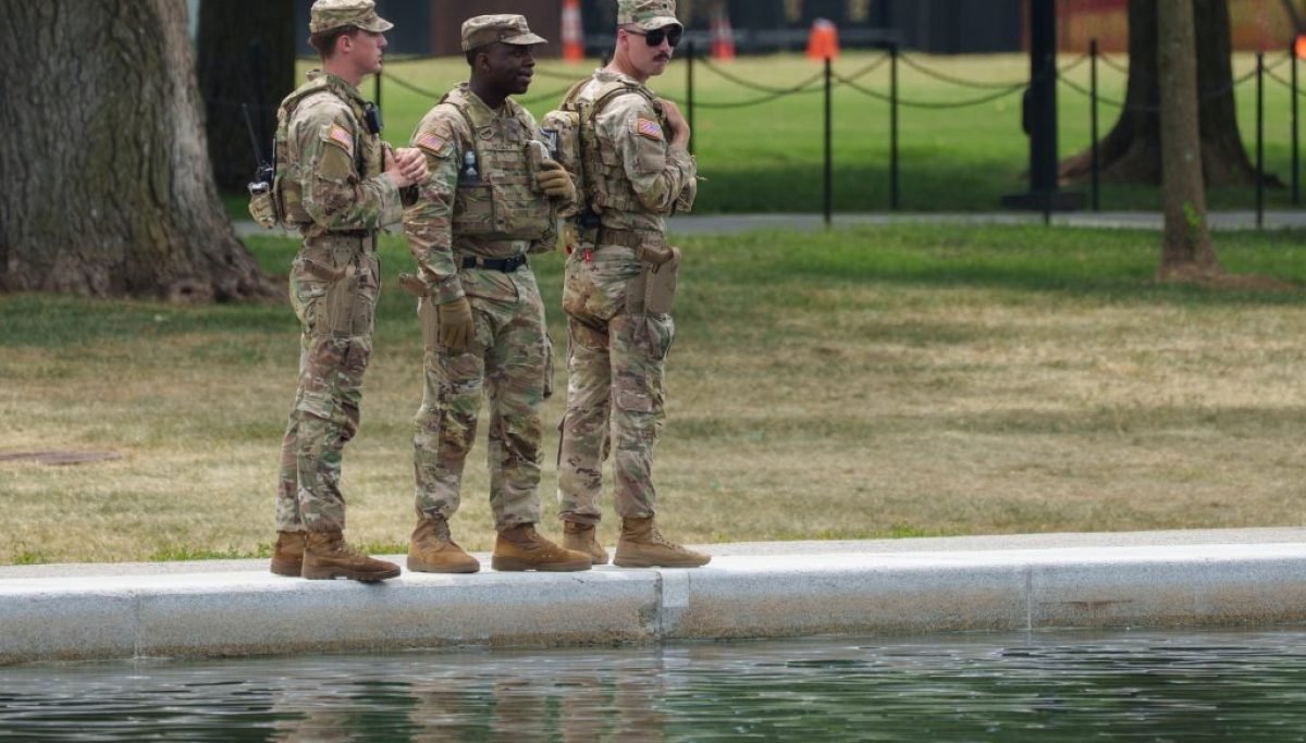 Law enforcement patrol Reflecting Pool