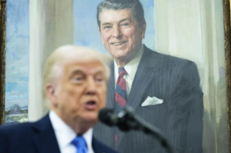 Trump faces the Reagan treatment from critics