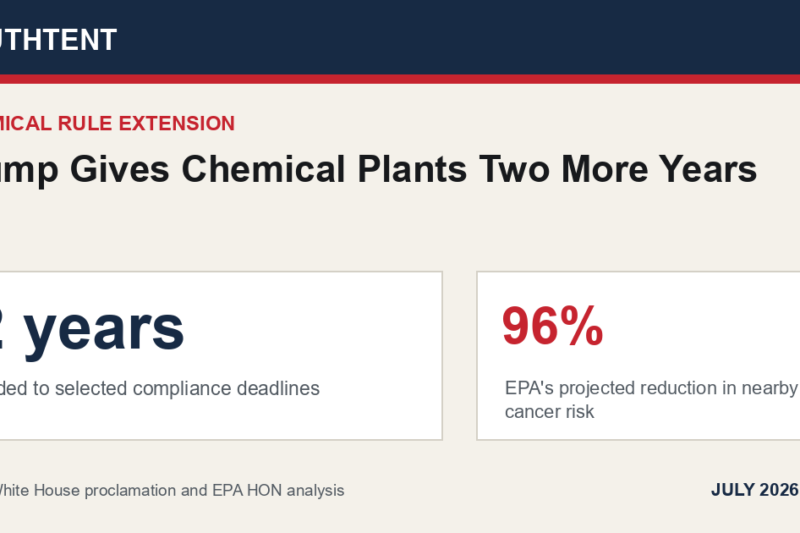 Trump Gives Chemical Plants Two More Years
